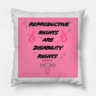 Reproductive rights are Disability rights Pillow