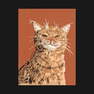 Smug Cat | Terracota Version T-Shirt