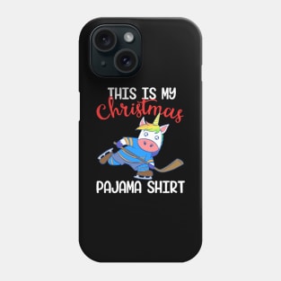 Unicorn This Is My Pajama Shirt Christmas Design Phone Case