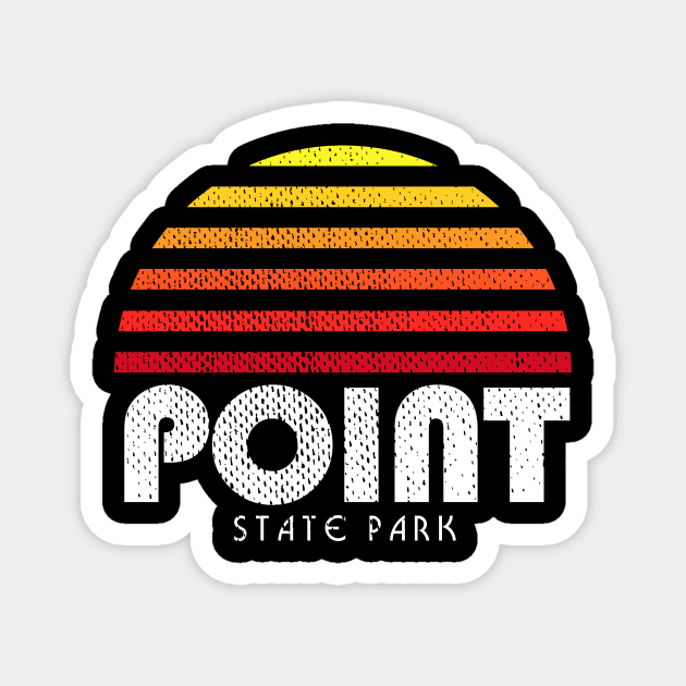 Point State Park Pittsburgh Retro Sunset Magnet by PodDesignShop