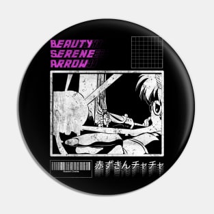 Beauty Serene Arrow Retro Aesthetic Anime Design Pin