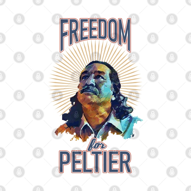 Freedom for Leonard Peltier by Renegade Rags