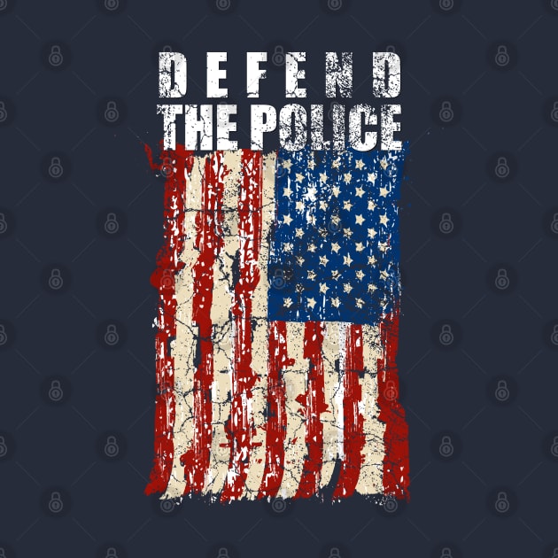 defend the police American Flag by isolasikresek