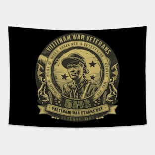 "Patriotic Pride: Honoring US Veterans with Military Apparel" Tapestry