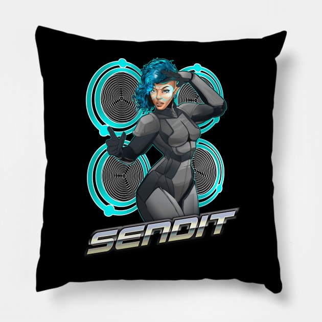 Send it! Pillow by RjohnArt