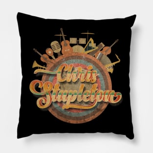 Tour Music Designs Vintage Retro - Chris Stapleton Pillow