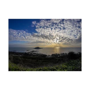 Mewstone Sunset from Wembury Point T-Shirt