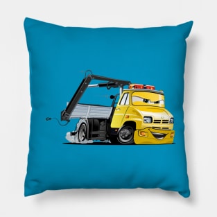 Cartoon Lkw Truck with Crane Pillow