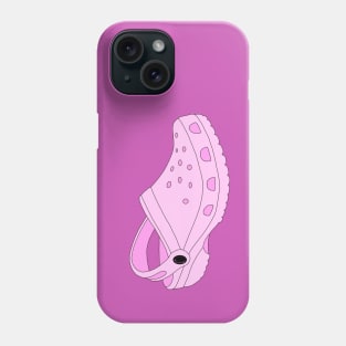 Pink Crocs Shoe Phone Case