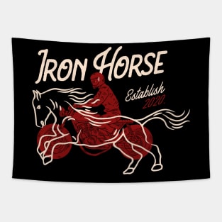 Iron Horse (black) Tapestry