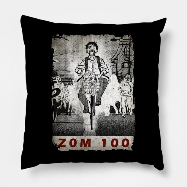 Zom 100 Pillow by WHITE ANGEL STUDIO