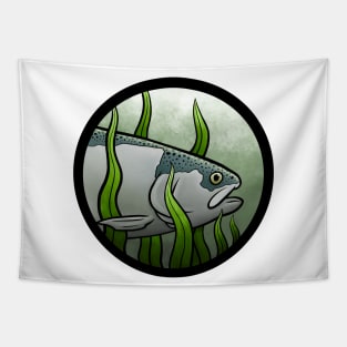 Rainbow Trout Illustration Tapestry