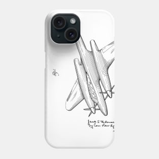 Pursuit Airplane Vintage Patent Hand Drawing Phone Case