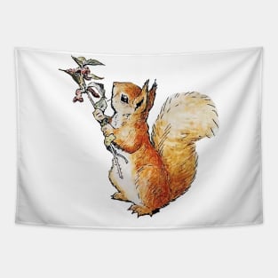 squirrel nutkin hires vector Tapestry