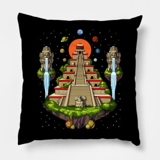 Space Aztec Pyramid Pillow