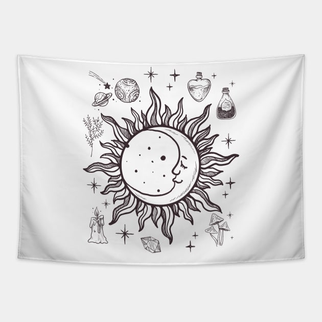 Esoteric elements Tapestry by Roadkill Creations