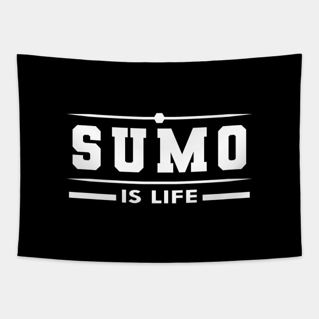 Sumo is life Tapestry by KC Happy Shop