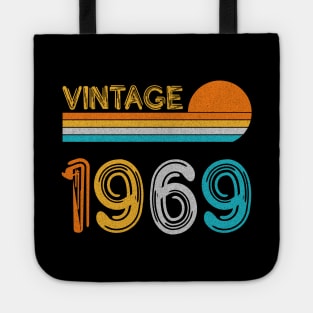 Vintage 1969 Happy 54th Birthday Retro Tote