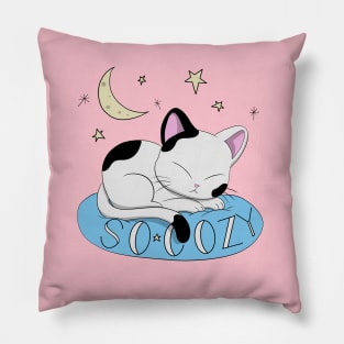 Cute Sleeping Cat Pillow