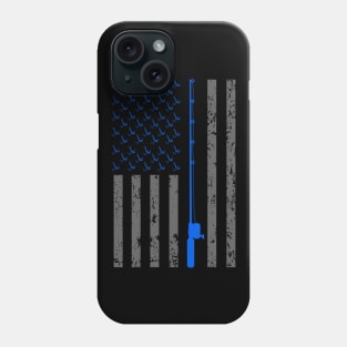 American Flag Fishing Shirt Vintage Fishing Phone Case