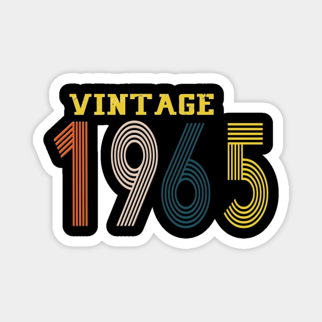 1965 vintage retro year Magnet by Yoda