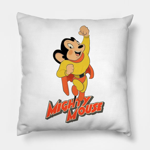 Mighty Mouse Pillow by GiGiGabutto