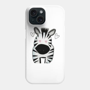 Cute Zebra Drawing Phone Case