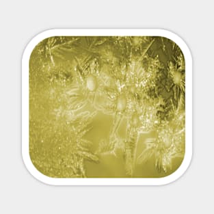 Golden Ice Crystals Magnet