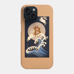 Bitcoin Moon Rabbits / Otsukimi Japanese art Phone Case