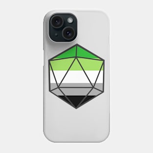 Aromantic Pride d20 Phone Case