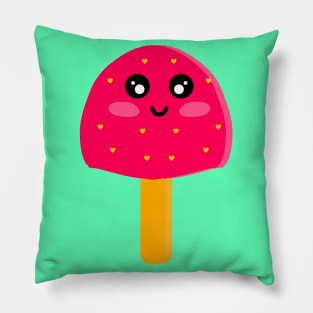 Pink Strawberry Ice-Cream Pillow