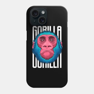 gorilla face isolated Phone Case