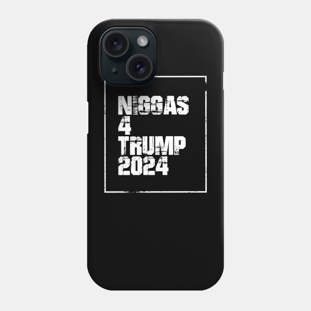 Niggas-For-Trump-2024 Phone Case by Sanja Sinai Art