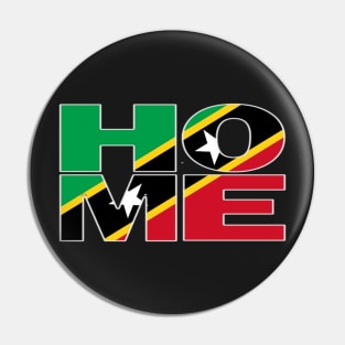 St Kitts Flag Collection Spelling HOME - Nevis - Soca Mode Pin