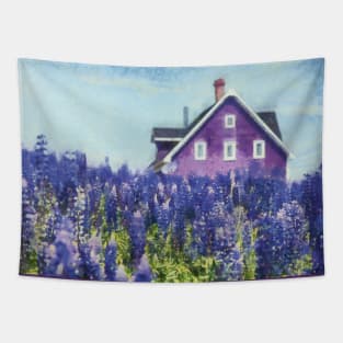 The Purple House Tapestry