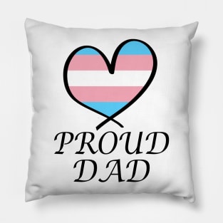 Proud Dad LGBT Gay Pride Month Transgender Flag Pillow