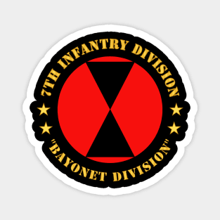 7th Infantry Division - Bayonet Division wo Bkgrd Magnet