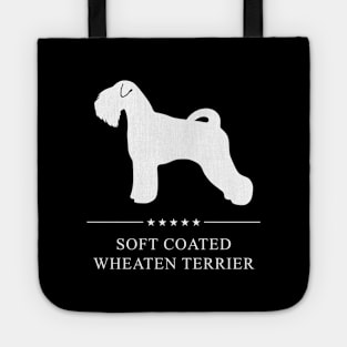 Soft Coated Wheaten Terrier Dog White Silhouette Tote