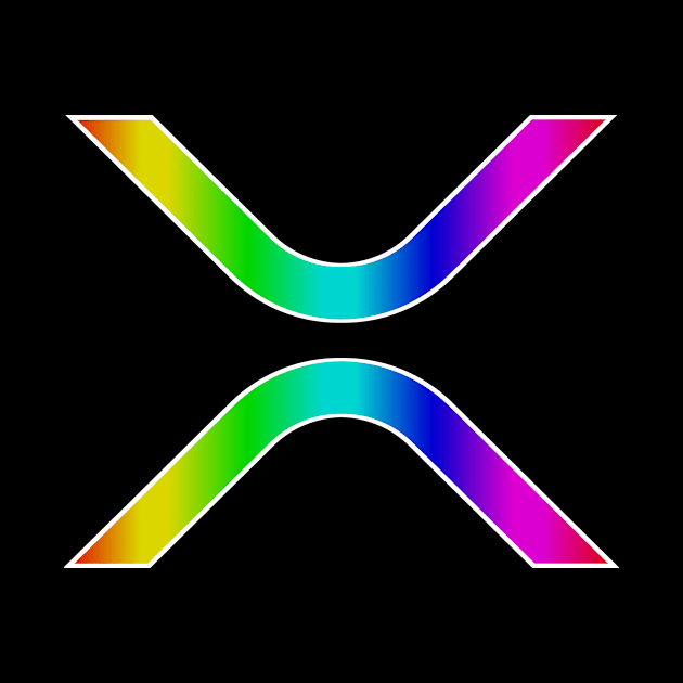 Ripple (XRP) in Rainbow Gradient T-Shirt by cryptogeek