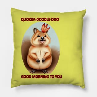 Quokka Good Morning Pillow