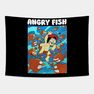 ANGRY FISH Tapestry