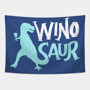 WinoSaur - Funny Wine lover shirts and gifts - T-Rex Tapestry