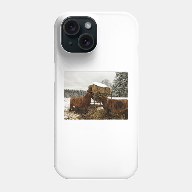 Scottish Highland Cattle Cows 2179 Phone Case by SaarelaHighland