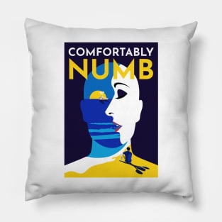 Comfortably Numb Colorful Flat Pink Floyd Pillow