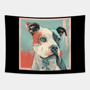 Staffordshire Bull Terrier in 70's Tapestry