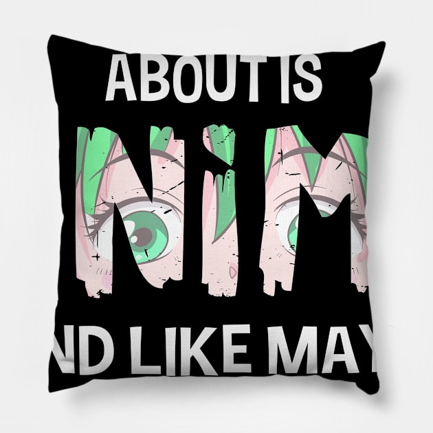 Funny Japanese Manga Anime Gift Print Graphic Novel Cosplay Print Pillow by Linco