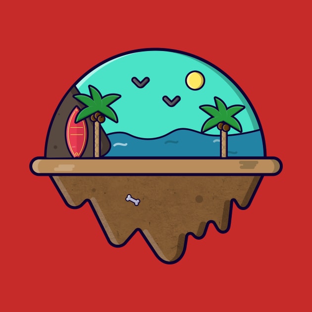 Beachy island - Icon by Lionti_design