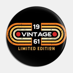 Vintage 1961 | Retro Video Game Style Pin