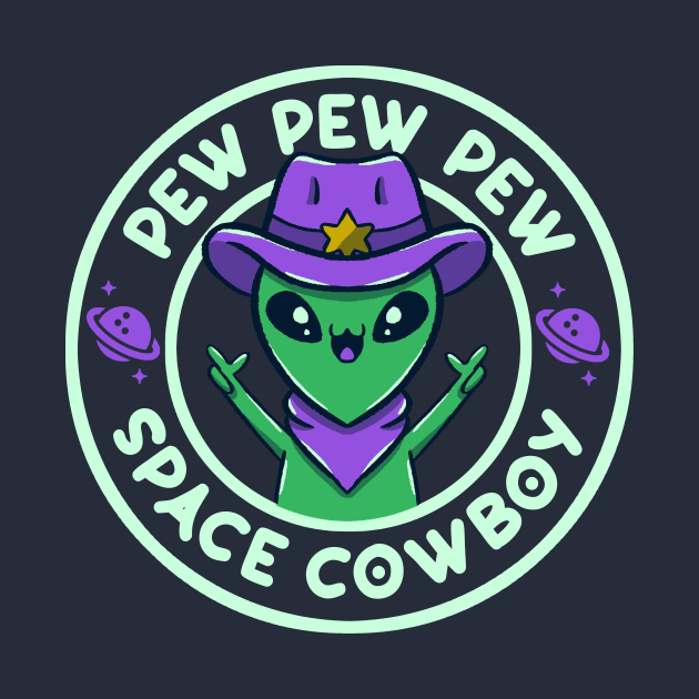 Space Cowboy Funny Alien by Tobe Fonseca by Tobe_Fonseca