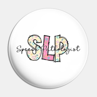 Speech Pathologist Vintage Retro SLP Pin